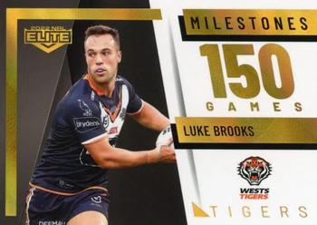 2022 NRL Elite - Case Card - Milestones #M16 Luke Brooks Front